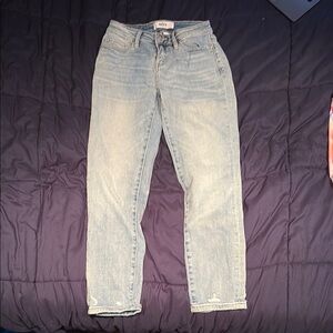 Classic Blue Straight Leg Jeans with Relaxed Fit